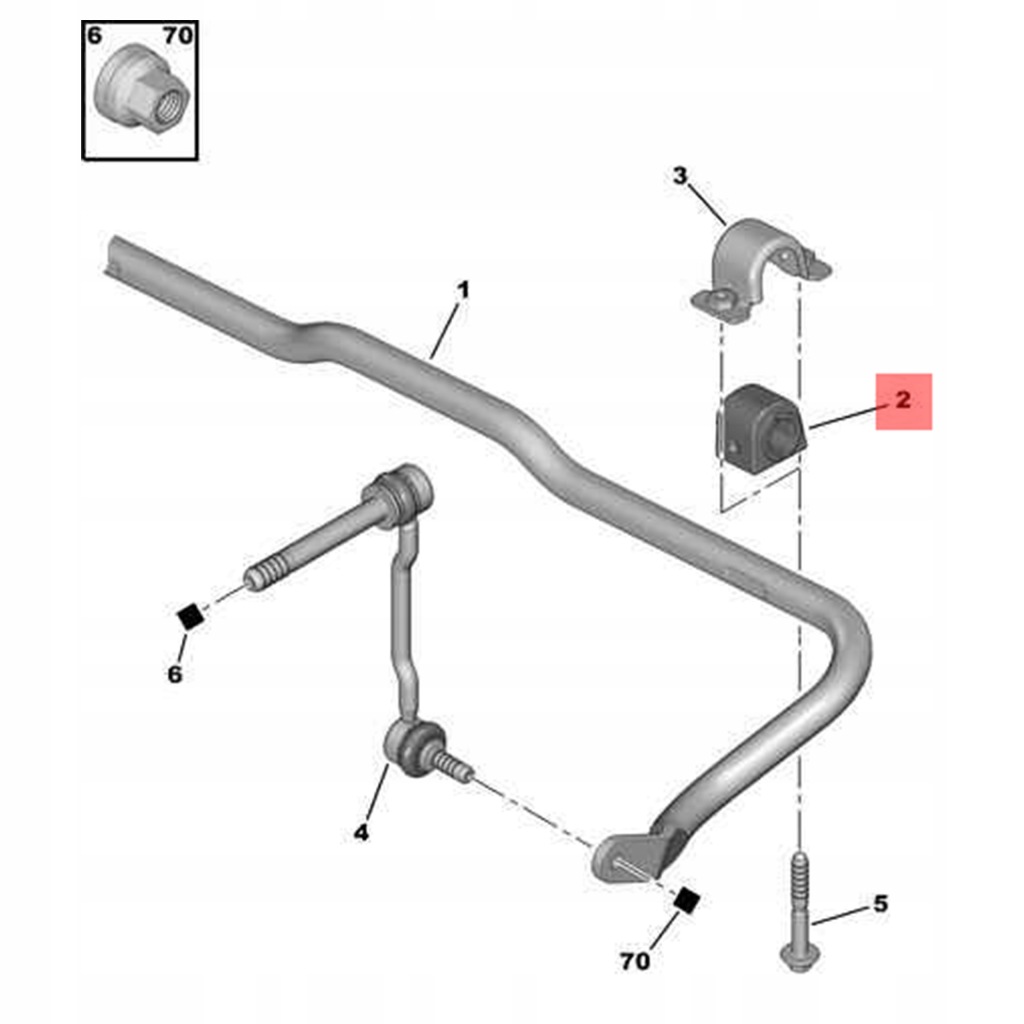 фото №3, Sasic 2300004 підвіска, стабілізатор
