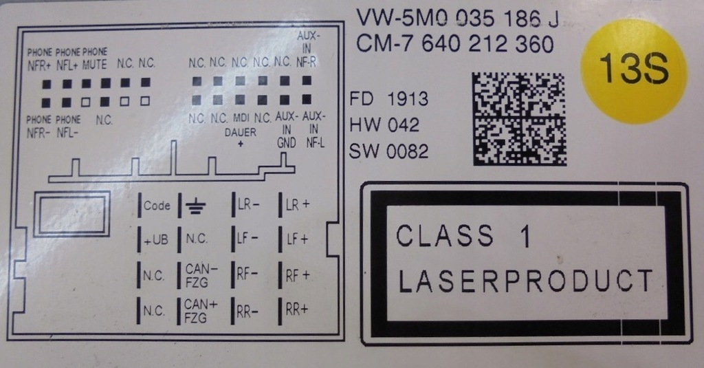 фото №4, Vw polo v 6r 13 r радіопрогравач cd