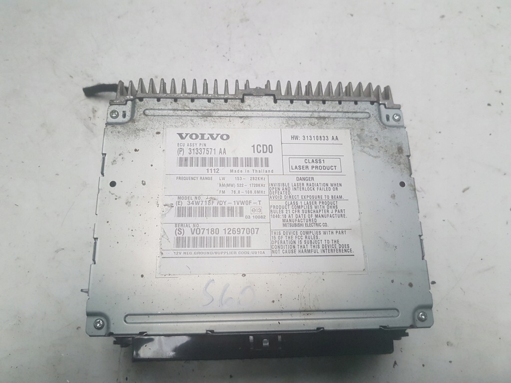 фото №2, Volvo v60 s60 ii 10-13 радіо зчитувач чейнджер cd