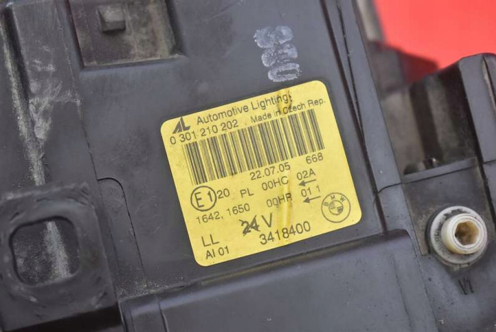 фото №6, Фара правый лампа перед eu 3418400 bmw x3 e83 03-06