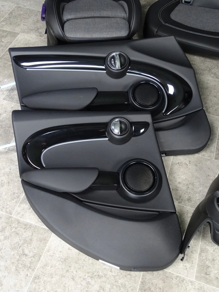 фото №8, Mini f55 сиденья заднее сиденье обшивки туннель середина салон nowe карбон black