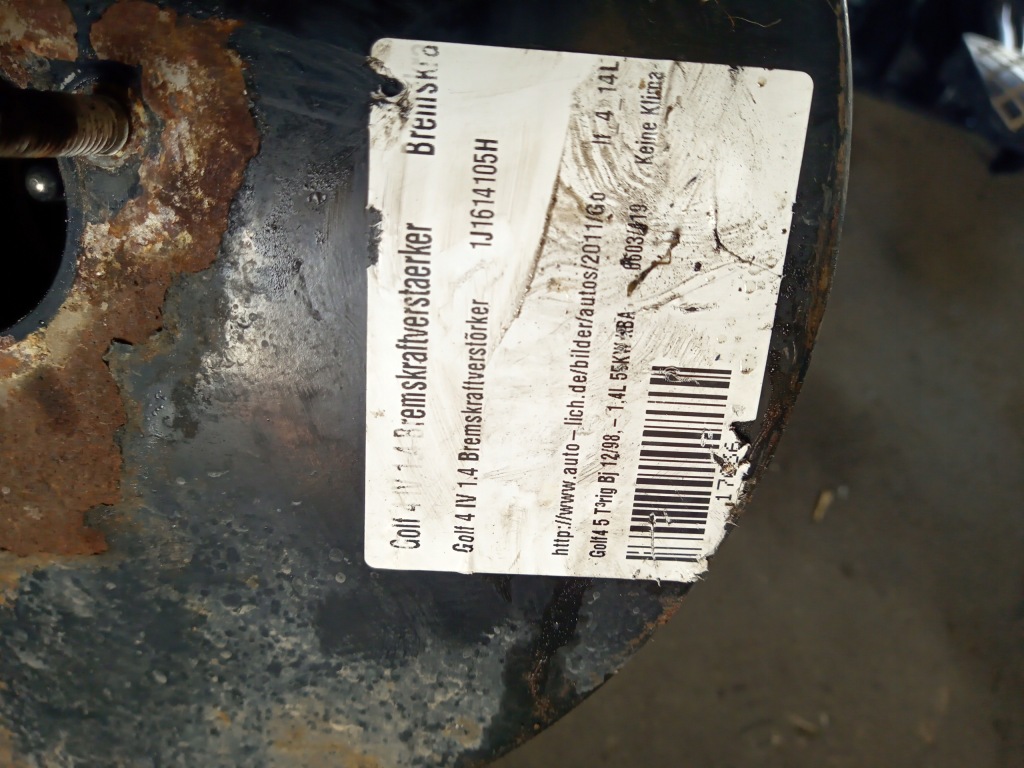 Усилитель тормозов тормозные bosch 1j1614105h volkswagen golf 4 Недорого