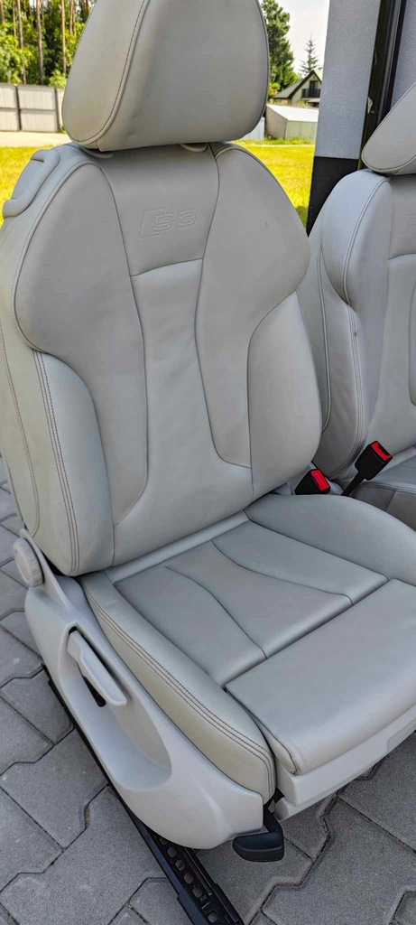 фото №6, Сиденье сиденья заднее сиденье обшивки салон audi s3 8v 3d светлый szary