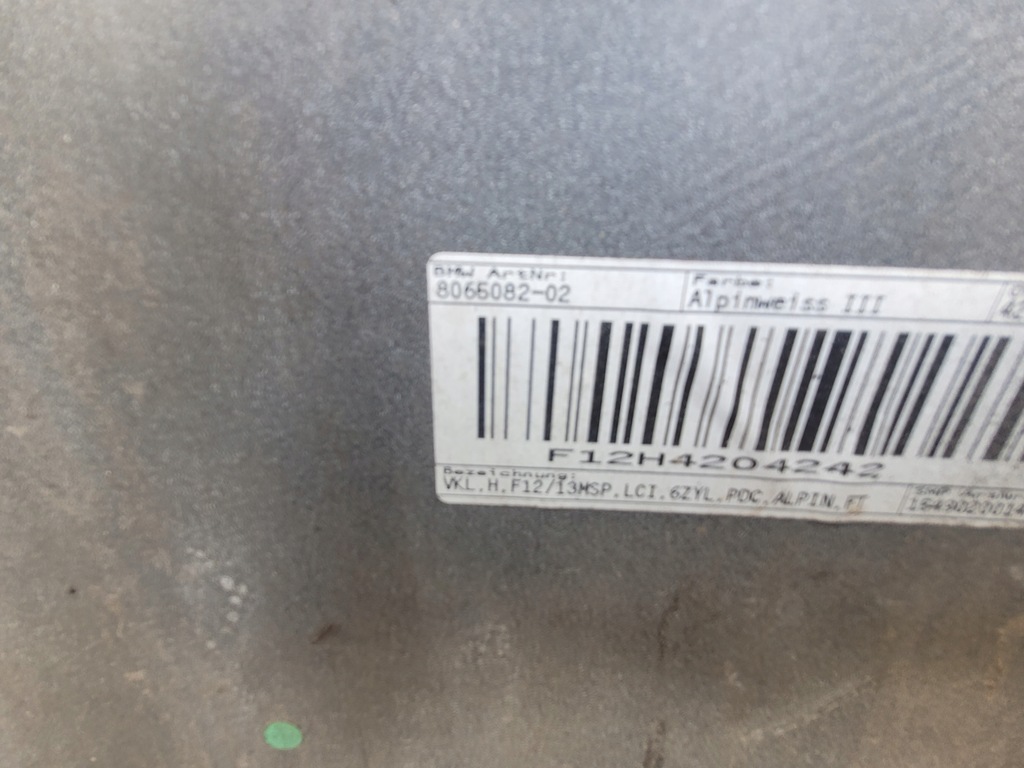 фото №9, Bmw f12 f13 6 coupe lift бампер задняя задний mpakiet a300 alpinweiss pdc