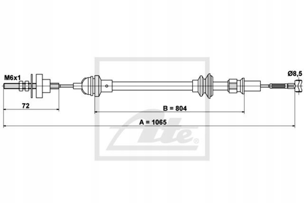 фото №10, Трос сцепления seat cordoba 1.4 95-