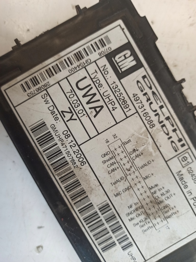 фото №10, Opel zafira b модуль комфорта bluetooth 13252891