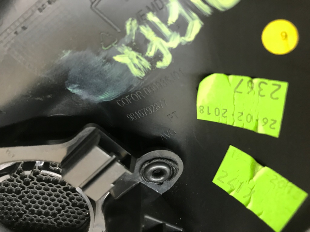 фото №3, Berlingo iv rifter заглушка динамика левый перед