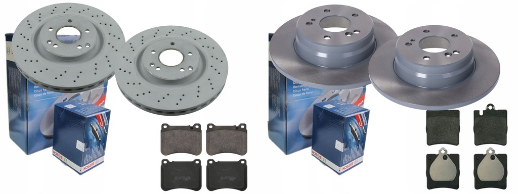 фото №1, Гальмівні диски гальмівні колодки p+t bosch mercedes w203 c209 r171