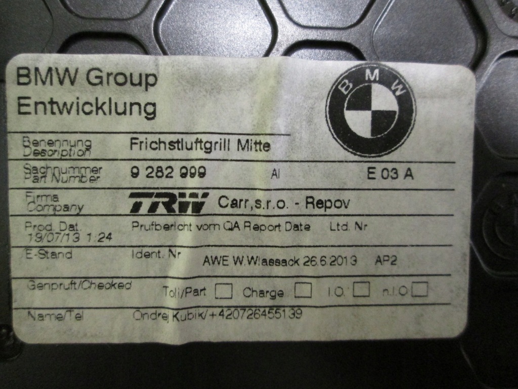 фото №9, Bmw i3 панель кондиционера 9335256 9323597 9316941