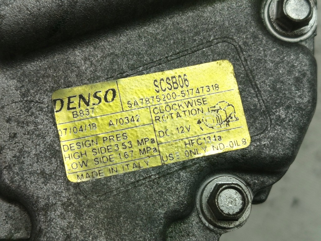 фото №7, Компресор компресор кондиціонера fiat 500 bravo punto panda 1.4 51747318