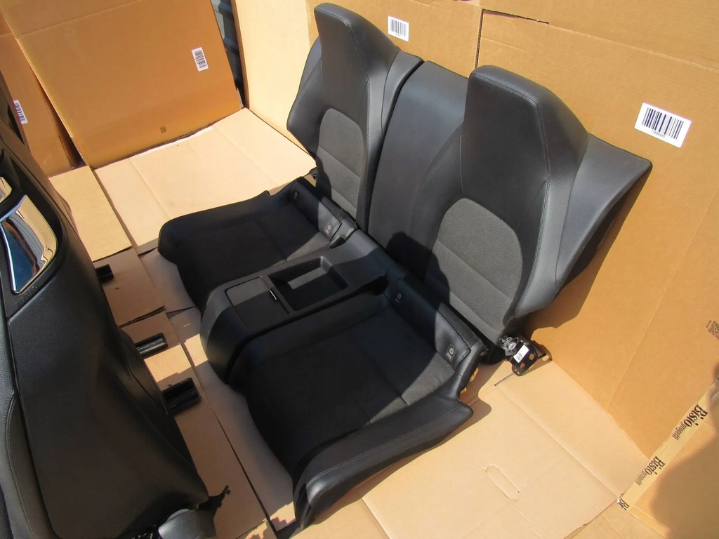 фото №6, Mercedes c w204 204 coupe сиденье сиденья заднее сиденье комплект полукожа