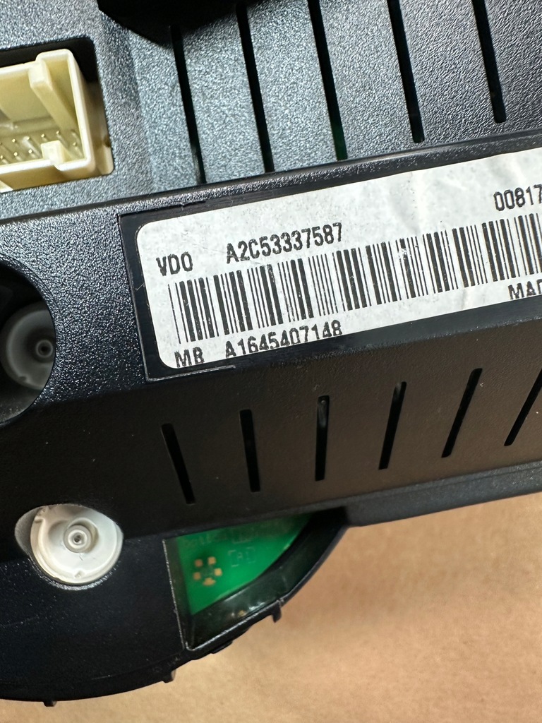 фото №6, Mercedes r ml klasa w251 w164 оригінальний номер лічильник прилади a1649008300 a1645407148