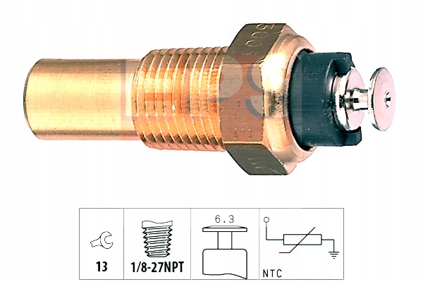 фото №2, Eps 1.830.005 датчик, температура жидкость охлаждающий
