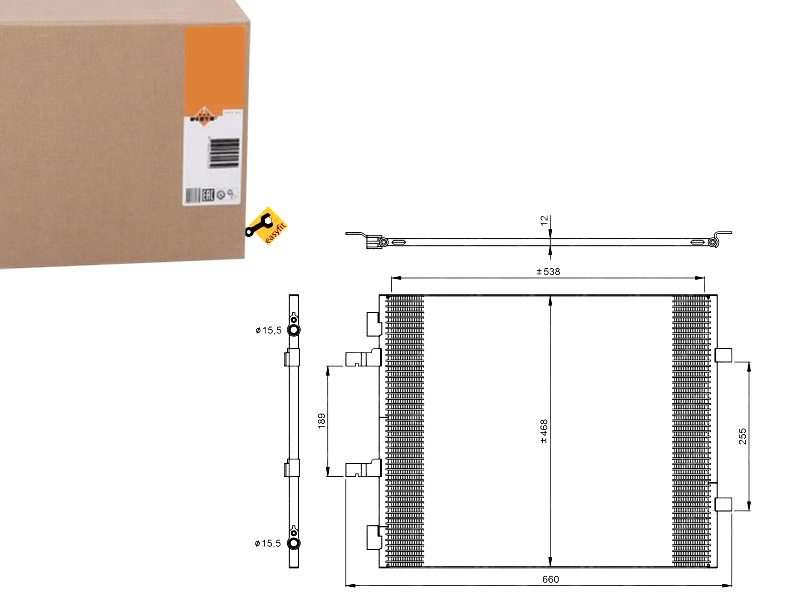 фото №13, Радиатор кондиционера nissan primastar, vivaro, t