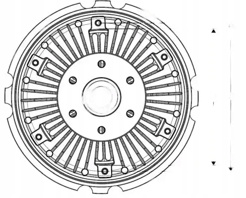 Купить Сцепление вязкостная вентилятора 49541 nrf