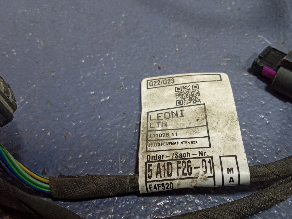 фото №6, Bmw 4 g22 g23 жгут электропроводка датчиков парковки pdc задняя 5a1df26