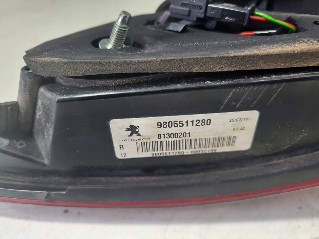 фото №8, Лампа правый задняя w крышка peugeot 3008 i lift 9805511280