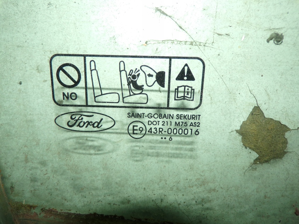 фото №2, Скло двері правий перед focus mk2