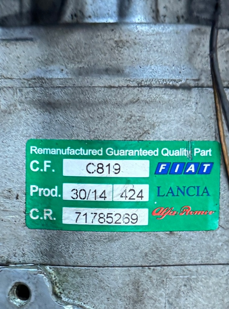 фото №6, Fiat 500 stilo bravo ii doblo idea panda punto компрессор кондиционера