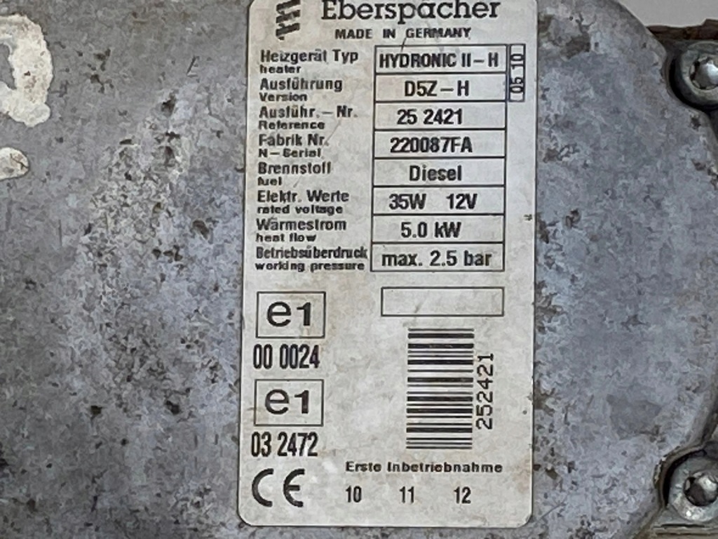 фото №9, 2010 toyota auris 150 обогреватель стояночный webasto 220087fa