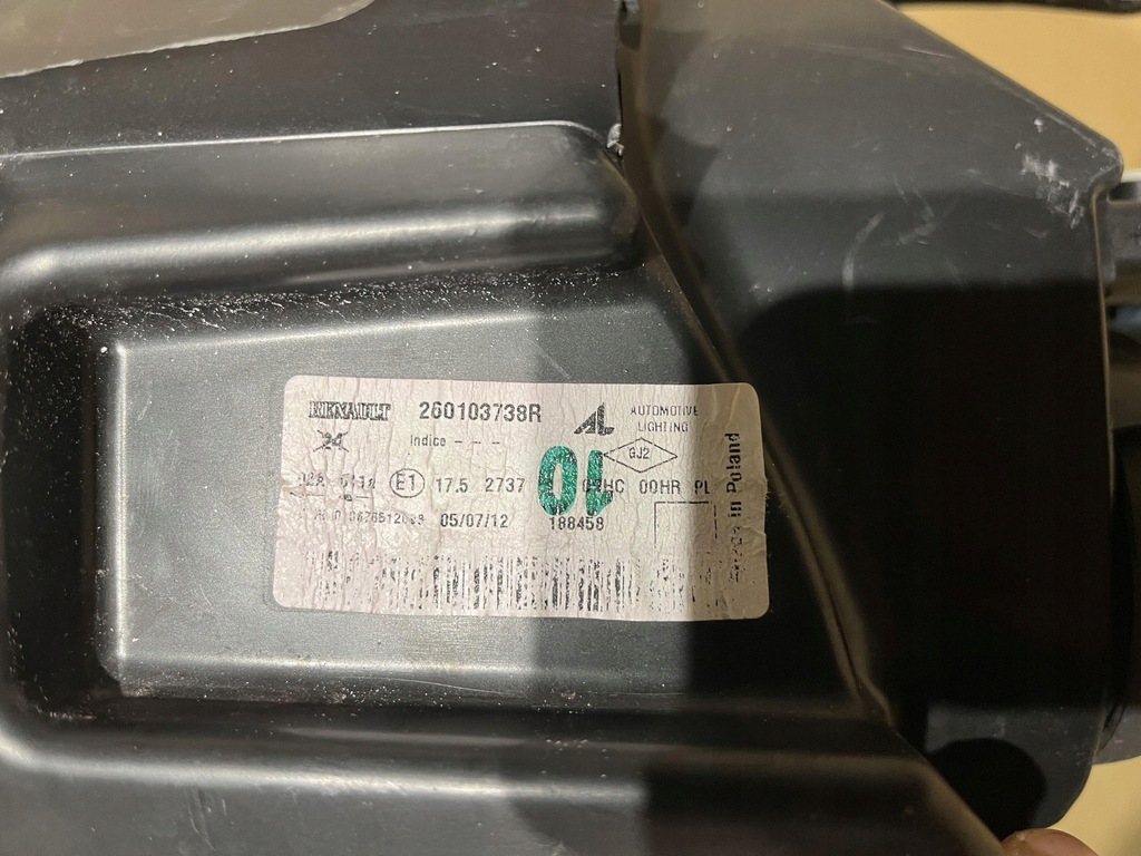 фото №8, Dacia duster 10- лампа правый перед 260103738r