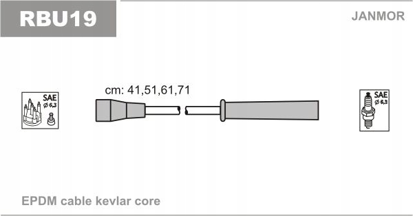 фото №2, Дроти запалювання rbu19 janmor