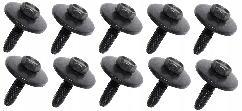 фото №1, Болт m6 бамперов renault clio iii espace iv x10