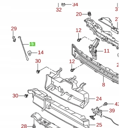 фото №8, Suzuki swift v mk8 2017 - стрижень капот