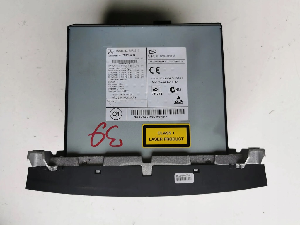 фото №2, Mercedes slk r171 w171 радио cd оригинал a1718705294 europa