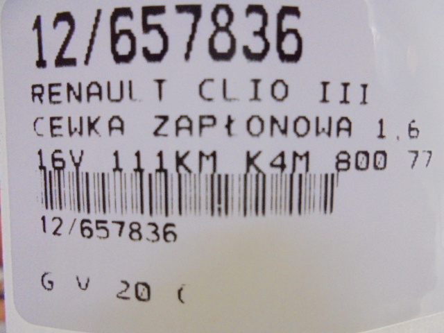 фото №7, Renault clio iii катушки 7700875000 1,6 16v kpl 029700-8291 7700107177 denso