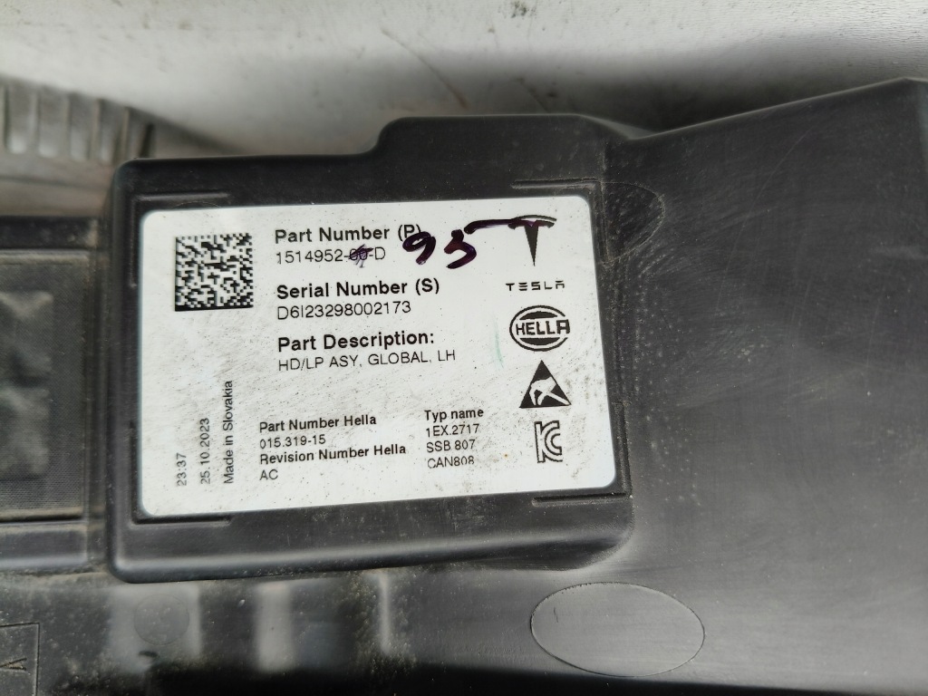 Фара левая фара tesla model 3 y 20- рестайлинг  full led Цена