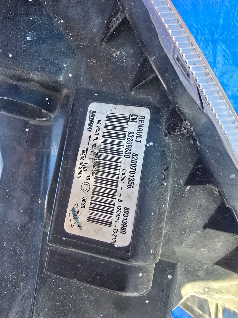 фото №11, Trafic vivaro ii лампа правая перед 8200701356