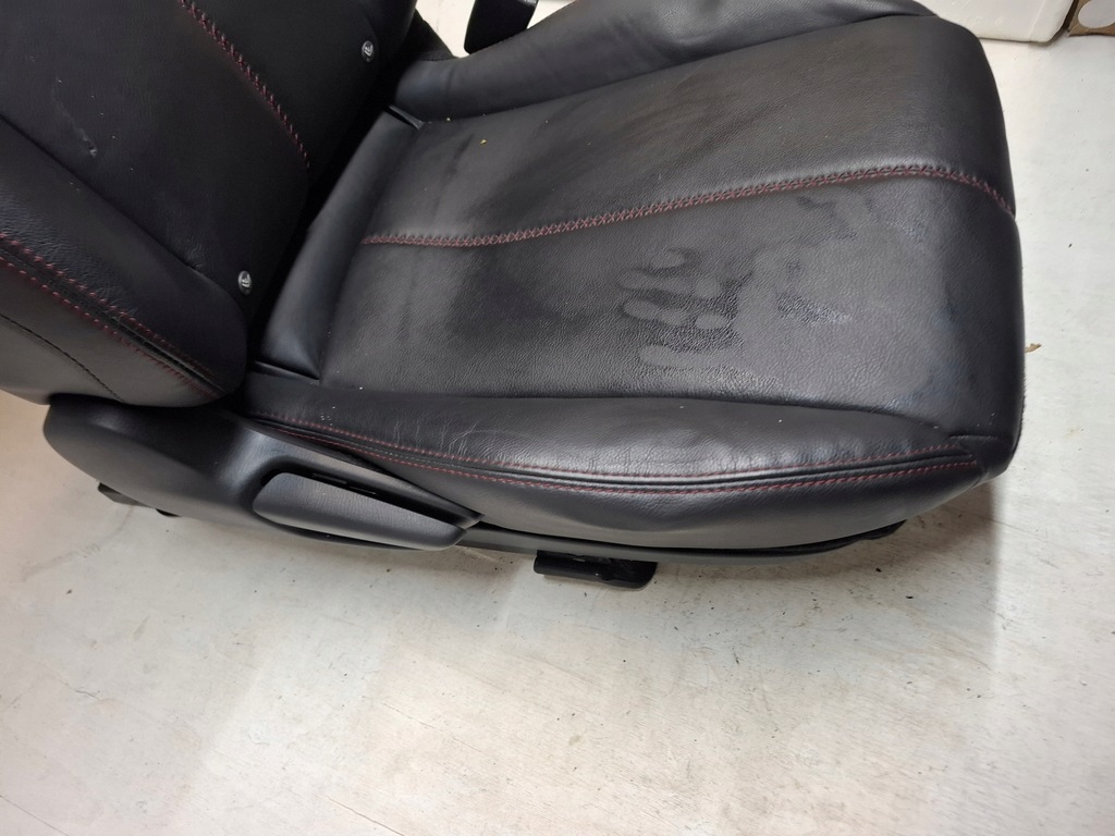 фото №7, Mazda mx5 iv nd 15-23r сиденье левый водителя кожа czarna czerwona нитка bose