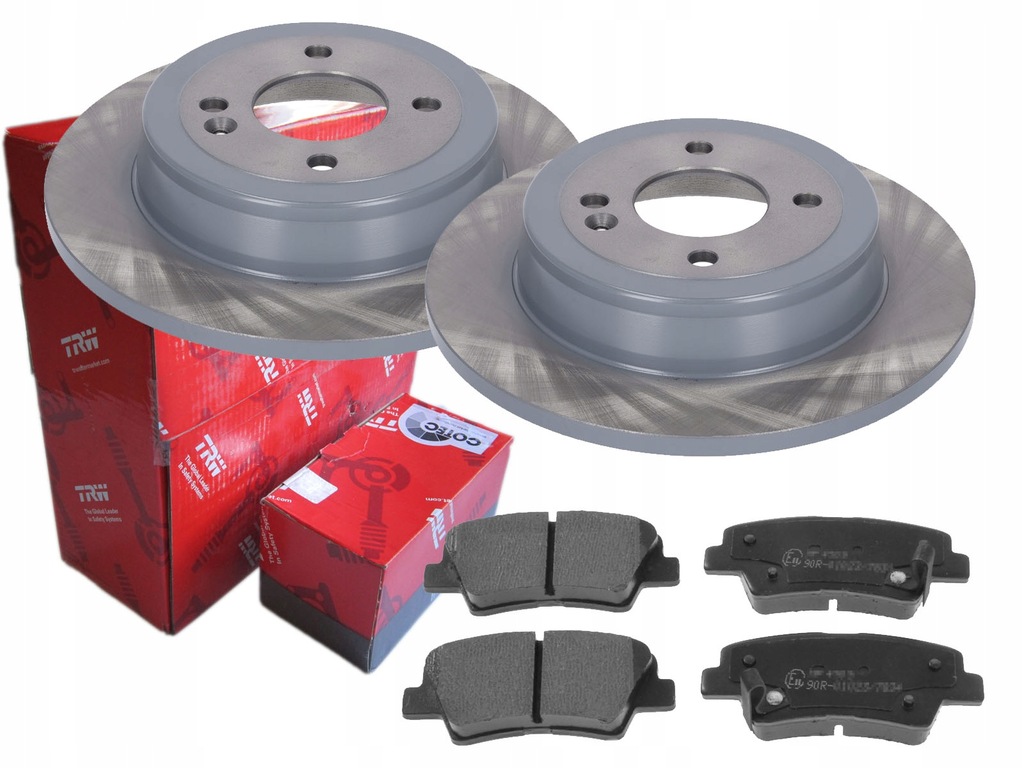 фото №1, Тормозные диски тормозные колодки trw задняя kia rio iii iv hyundai