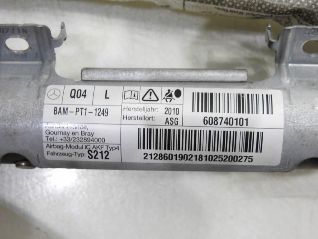 фото №7, Шторка безопасности подушка безопасности левая mercedes w212 kombi 2128601902