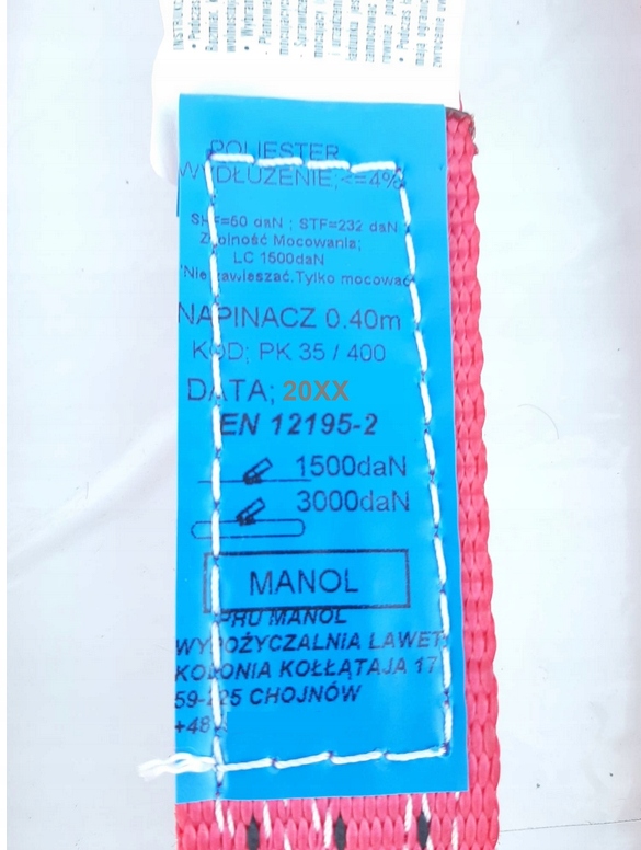 фото №6, Ремені з szelką гачки обертові 2pkt 3t/3m/35mm 4a