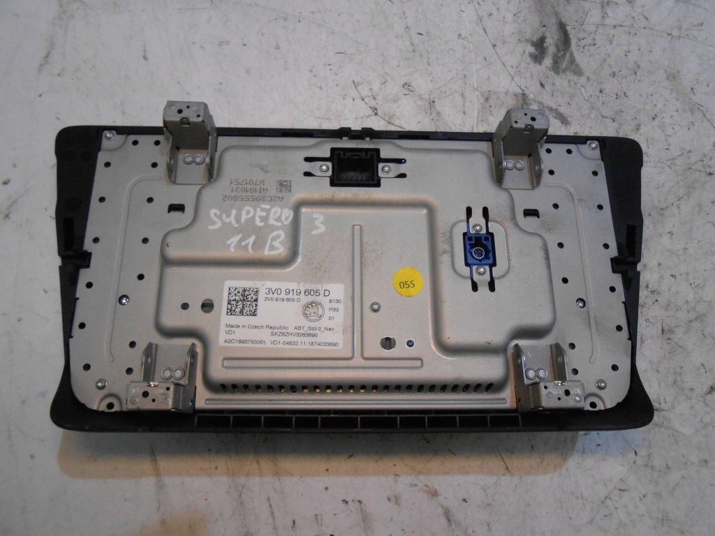 Купить Skoda superb iii 3 навигация navi дисплей мультимедиа описание 3v0919605d