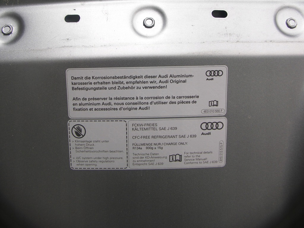 фото №9, Audi a8 d4 4h0 09 - 13 капот kielce-gliwice