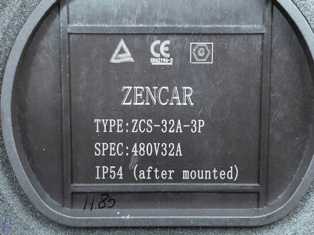 фото №8, Розетка заряджання зарядний пристрій iec62196 32a 480v zsc-32a-3p 4 punktowe typ 2