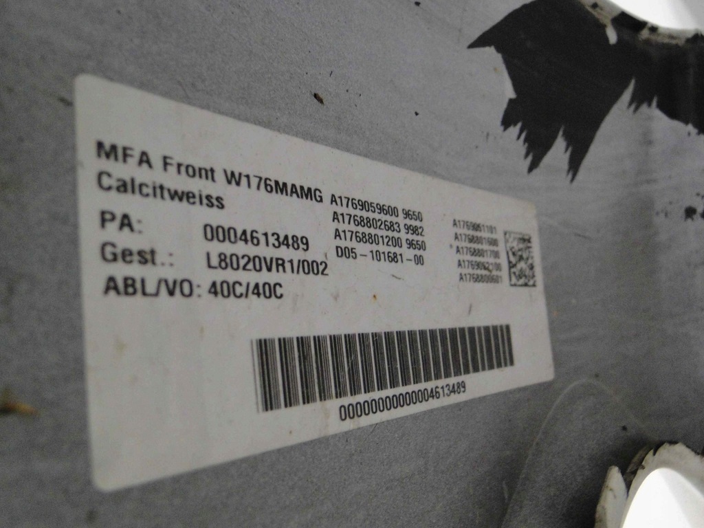 фото №9, Mercedes a klasa w176 176 lift бампер передний amg