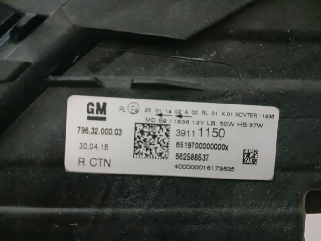 фото №7, Opel astra k 2015- лампа правый перед full led lex оригинал europa