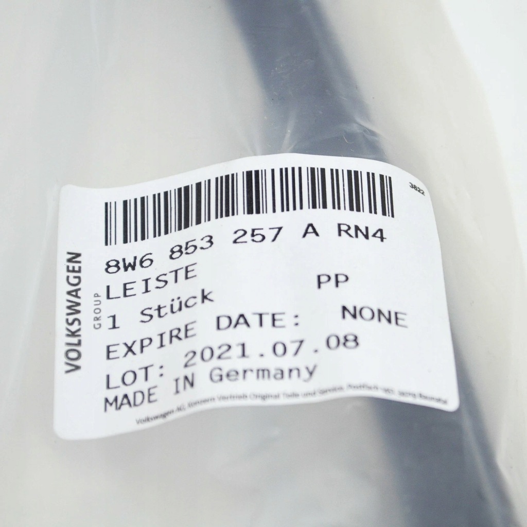 фото №7, Audi a5 s5 cabrio rear left бампер молдинг high gloss 8w6853257arn4