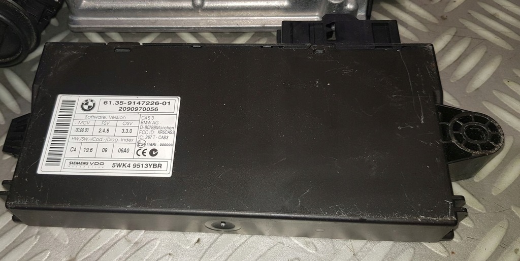 фото №5, Bmw e60 525d 3.0d 197km набір стартовий бортовий комп'ютер двигуна cas3 ключ 8506951