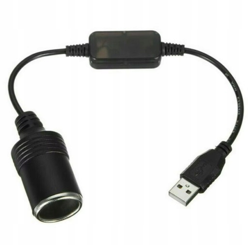 фото №1, Адаптер конвертер с usb na разъём прикуривателя 12v 30cm