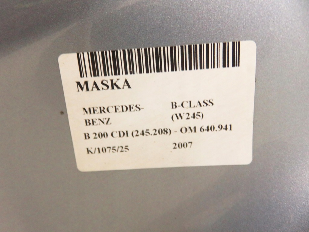 фото №11, Капот mercedes-benz b-class w245 391