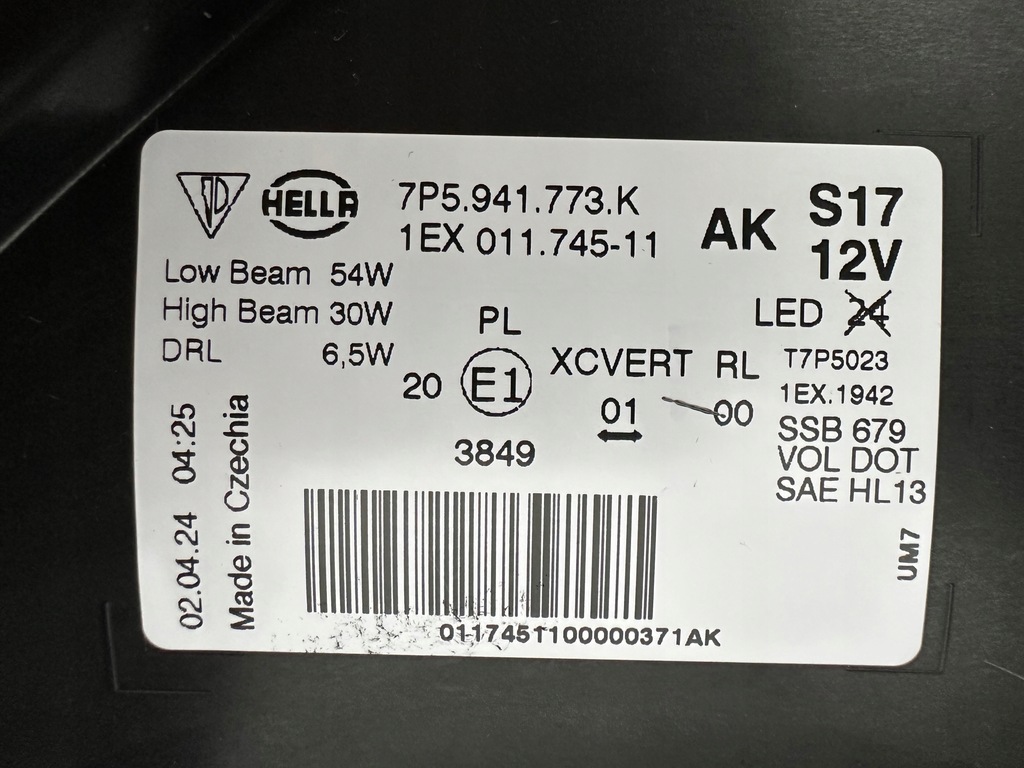 фото №13, Porsche cayenne ii lift 14-18 7p5 nowa лампа full led левая 7p5941773k