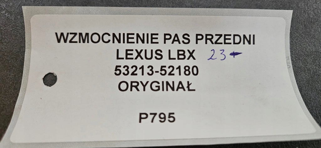 Підсилювач ремінь передній lexus lbx 23- оригінал 53213-52180 Ціна