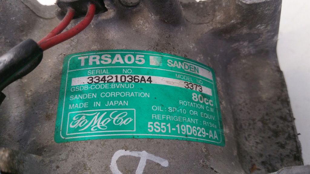 фото №4, Компрессор кондиционера 5s5119d629aa ford ka