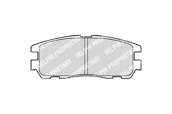 фото №1, Delphi тормозные колодки тормозные opel frontera 98- задняя delp