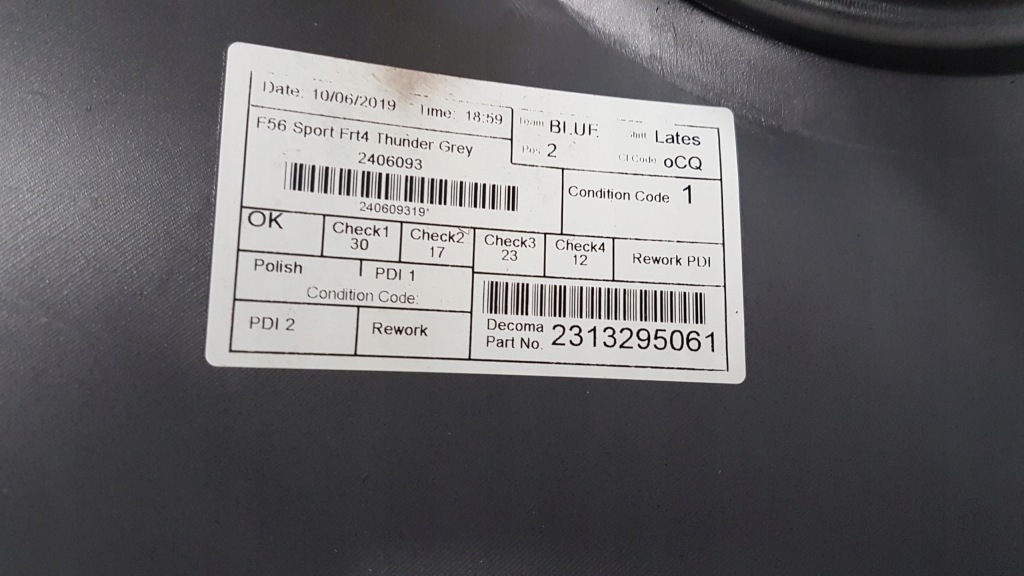 фото №9, Бампер передній mini cooper f56 s sport thunder grey